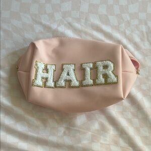 Target Blush Travel Bag with White and Gold Details